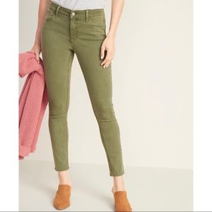 Olive Green Old Navy Rockstar Jeans